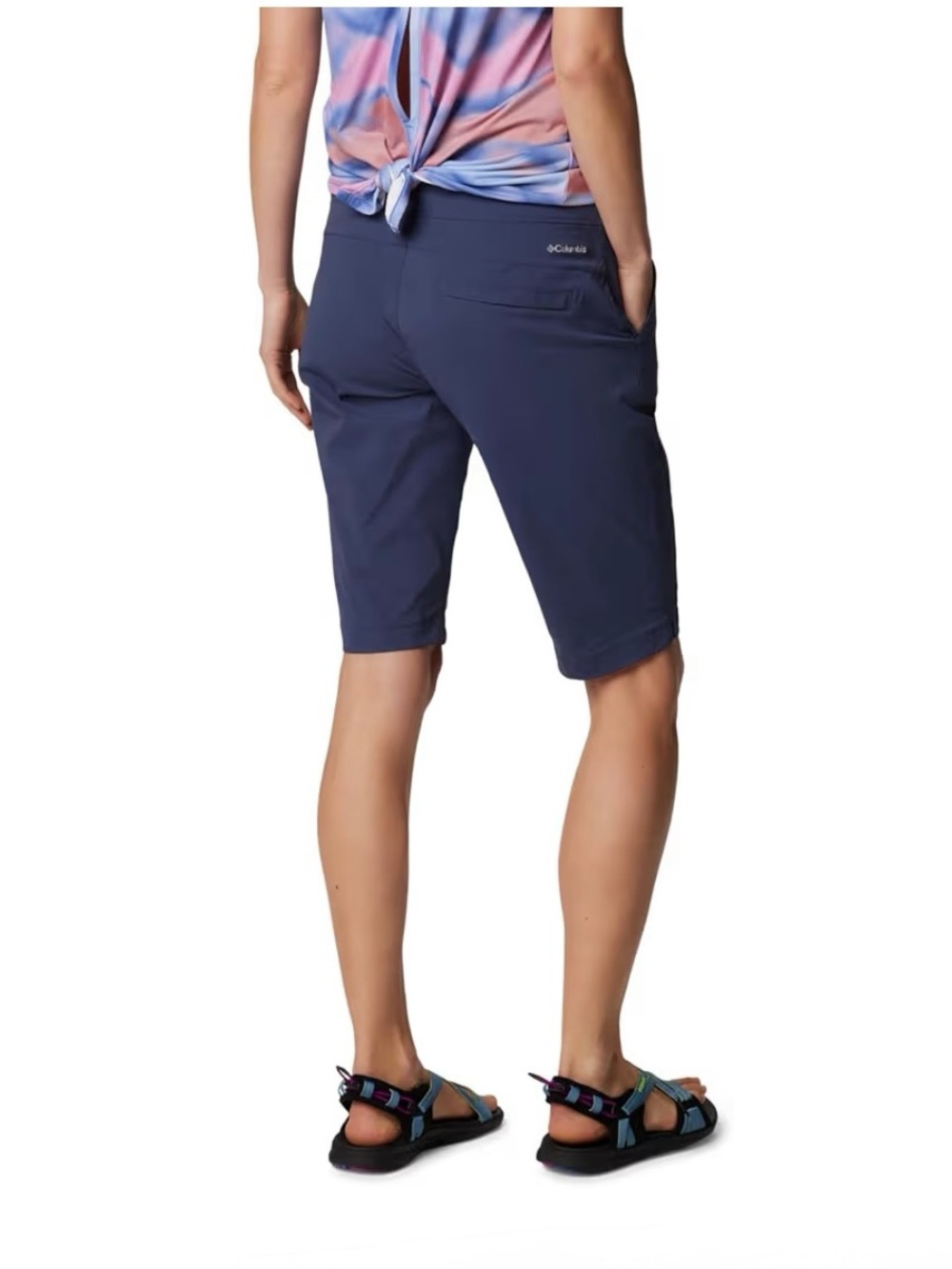 Columbia Women's Anytime Outdoor Shorts - Nocturnal (blue) - Picture 3 of 7